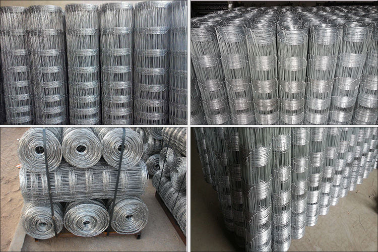 galvanized hinge joint field fence for farm fencing