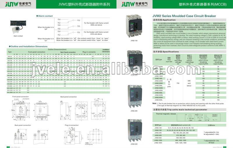 To supply 2P,3P NS,NSX 100A,160A,200A,250A,400A,630A,800A cricuit breaker mccb