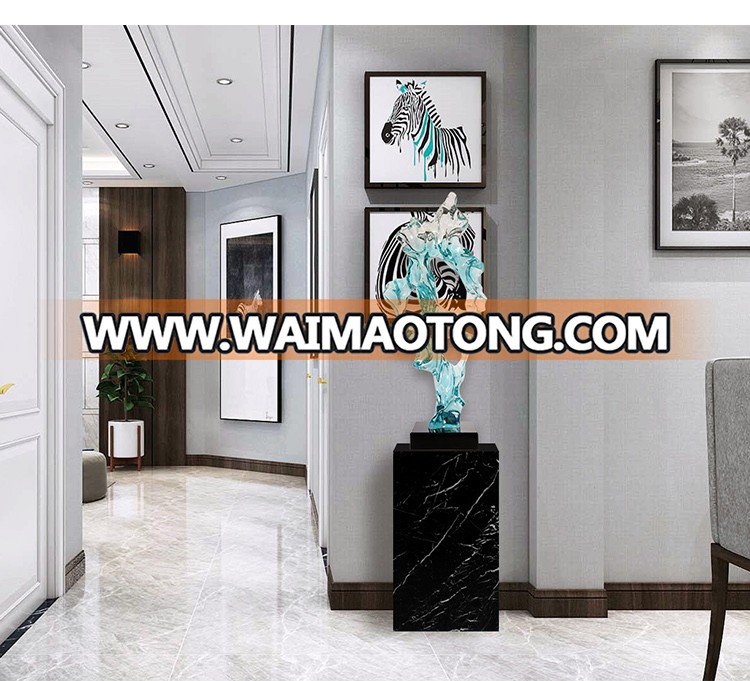 Clear resin abstract art craft sculpture modern hotel lobby decoration