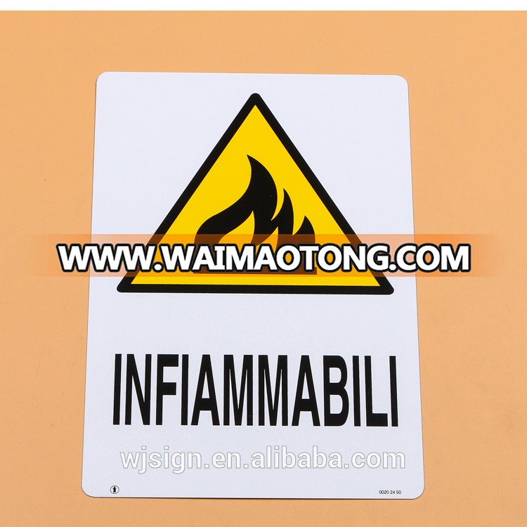 Aluminum Reflective Custom Warning Road Safety Traffic Sign With Printing