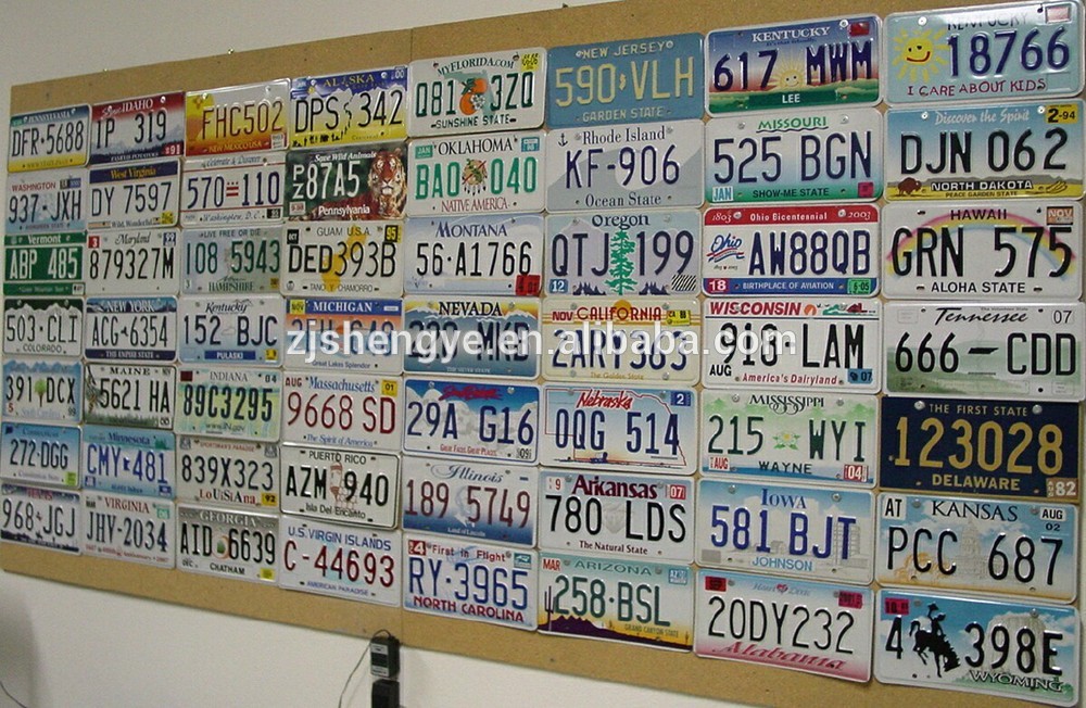 BLANK NUMBER/ DOUBLE LAYER  LICENSE PLATE WITH REFLECTIVE FILM