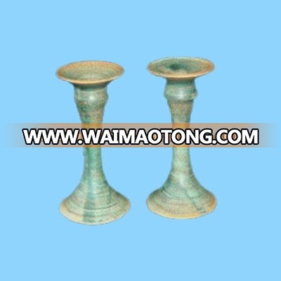 religious supply ceramic shabbat jewish candlesticks