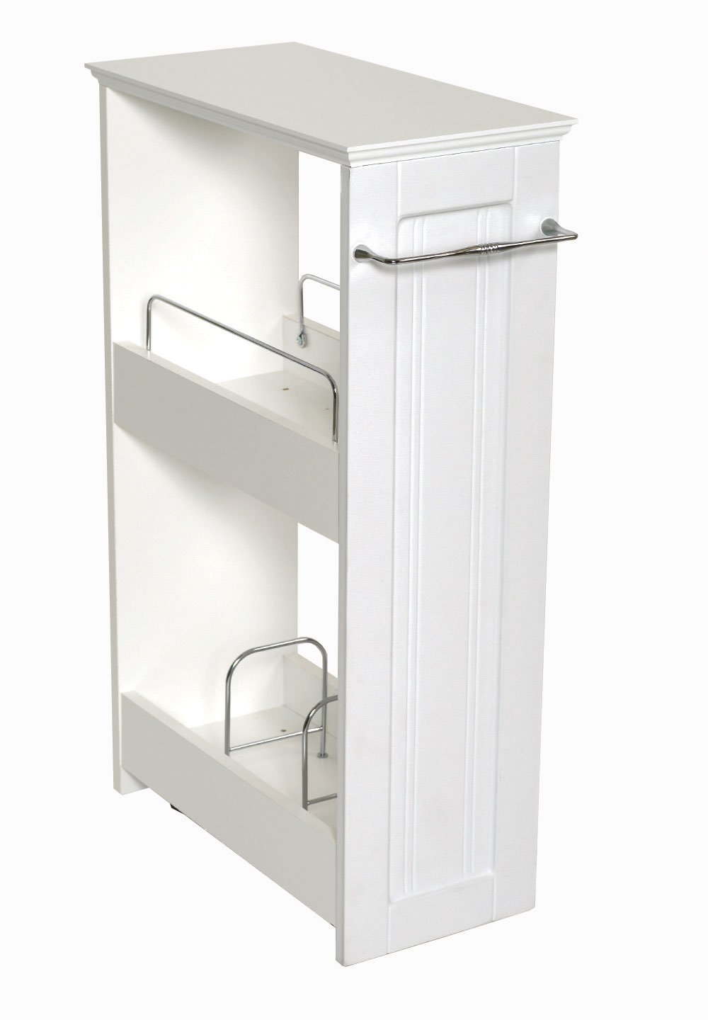 Unique Design White Coating Rolling Storage Shelf Bathroom cabinet