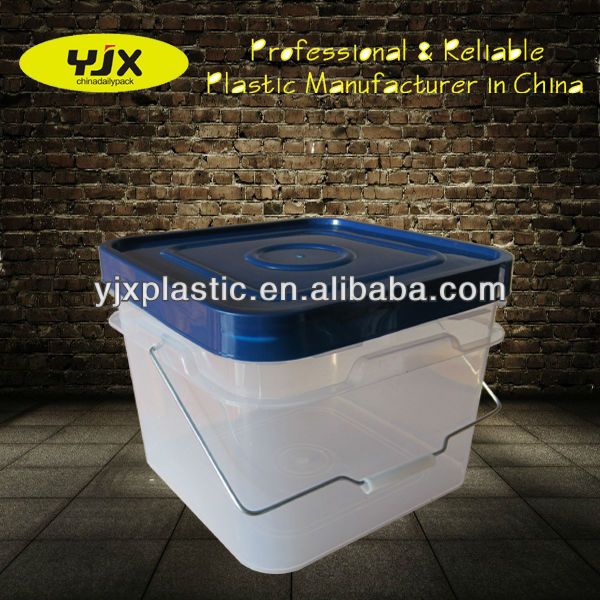 wholesale 5 gallon white plastic buckets with lid and handle