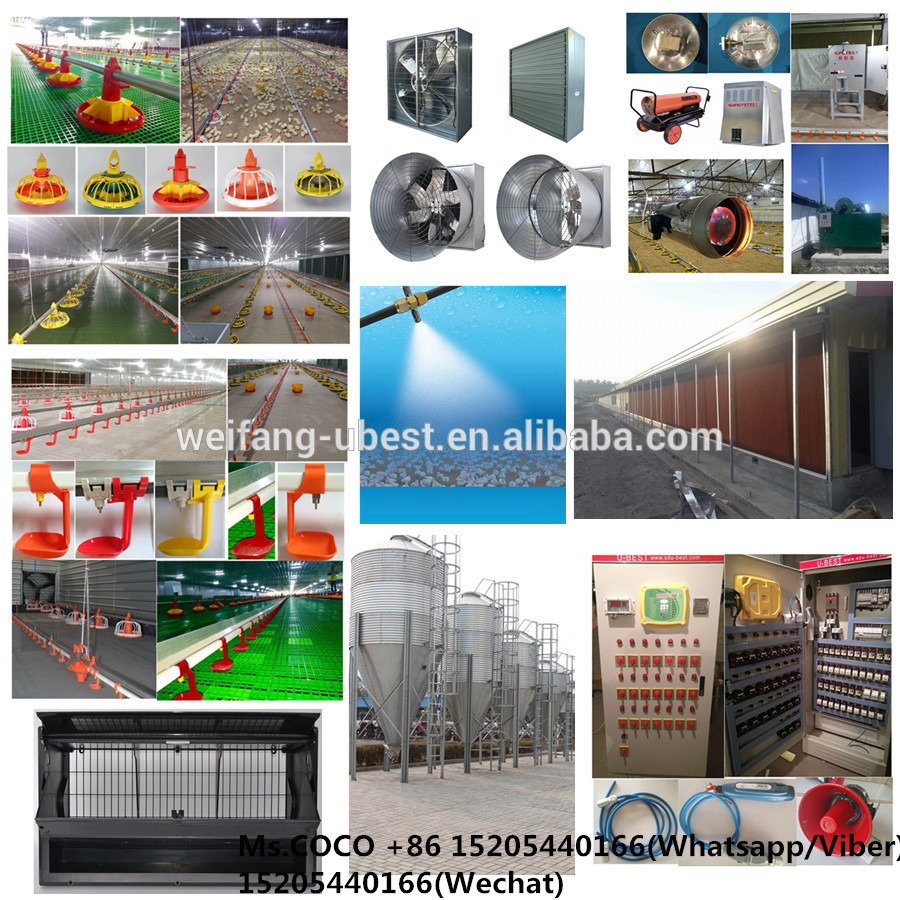 Low Price Modern Poultry Farm Controlled Chicken House Automatic Broiler Equipment