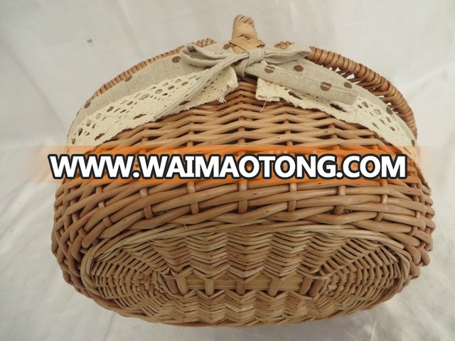 Wholesale wicker picnic basket wicker mini picnic basket