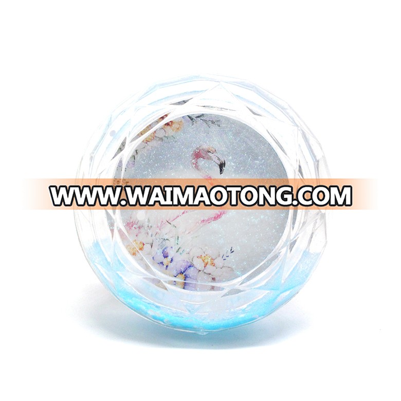 Wholesale diamond shape plastic water globe DIY picture insert photo frame snow globe