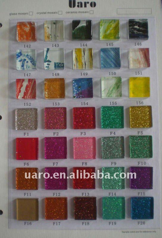 New Design Hand Painting Art Color Crystal Glass Mosaic Tile for Wall Decoration