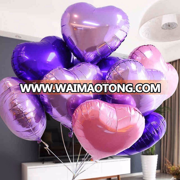 18" heart shape foil helium wedding party festival decoration balloons