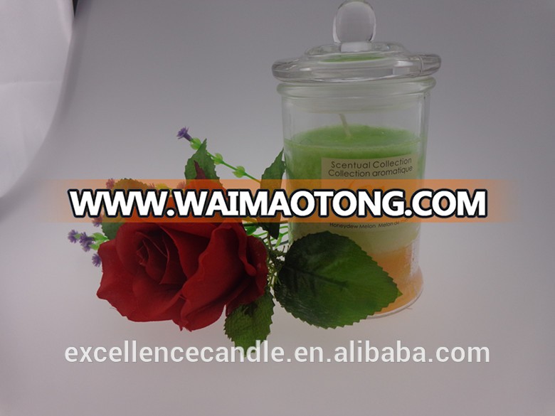 glass jar candle soy wax candle