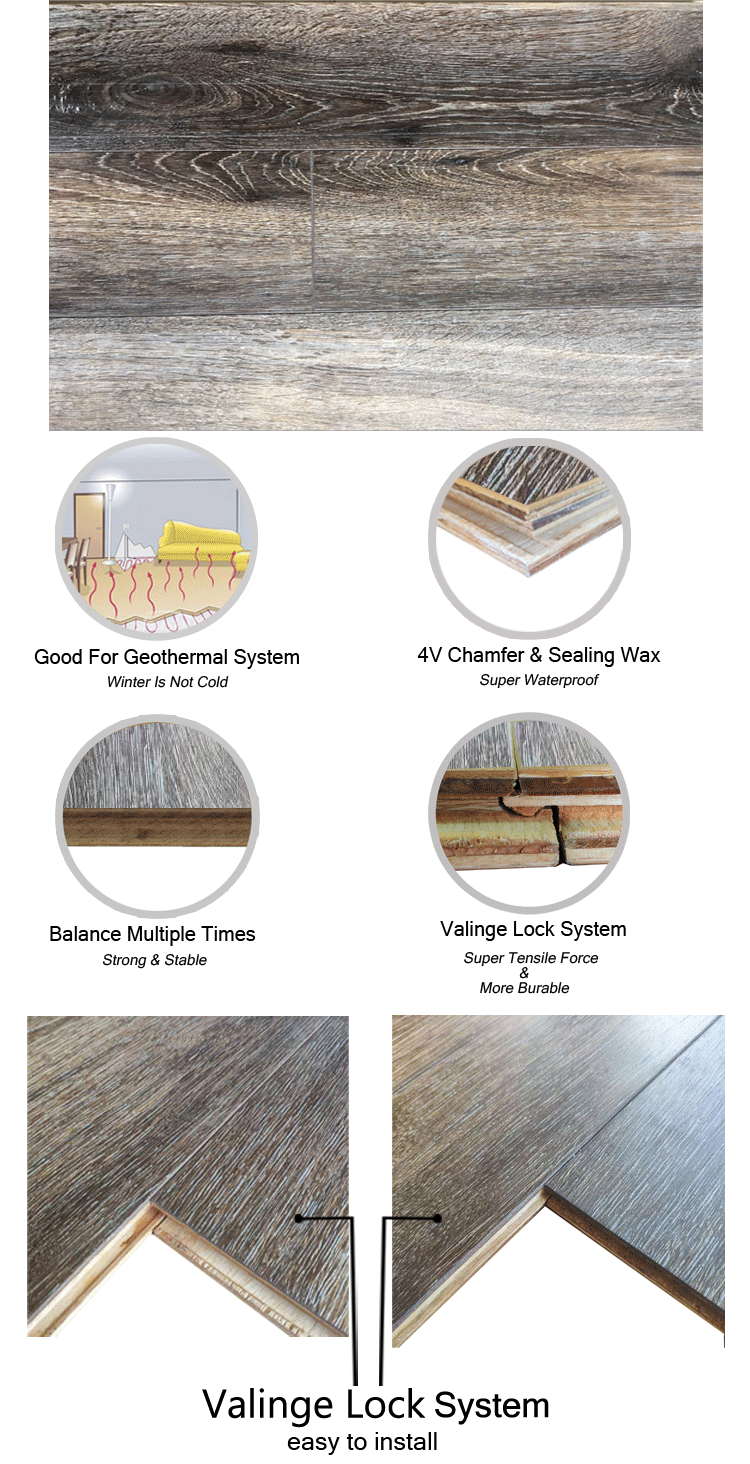 Waterproof & Wear Resistant  Wear Resistant Engineered Flooring