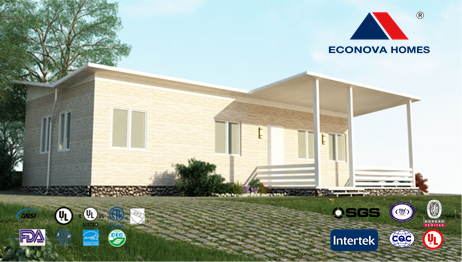 American standard modular prefabricated house with solar system