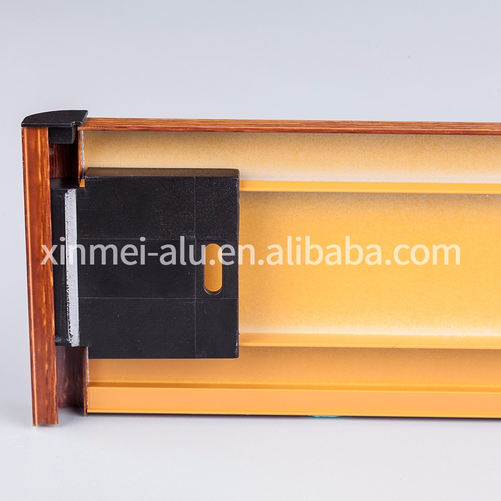 Protective floor edge aluminum profile flexible skirting board