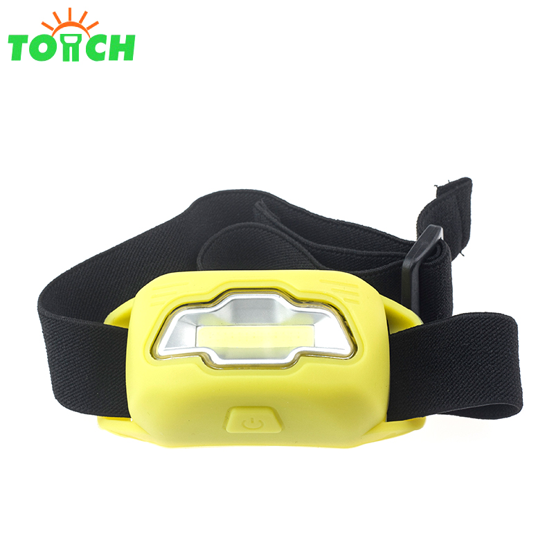 Yiwu Factory new product rubber 3W led cob headlamp super waterproof plastic Mini led headlamp for children