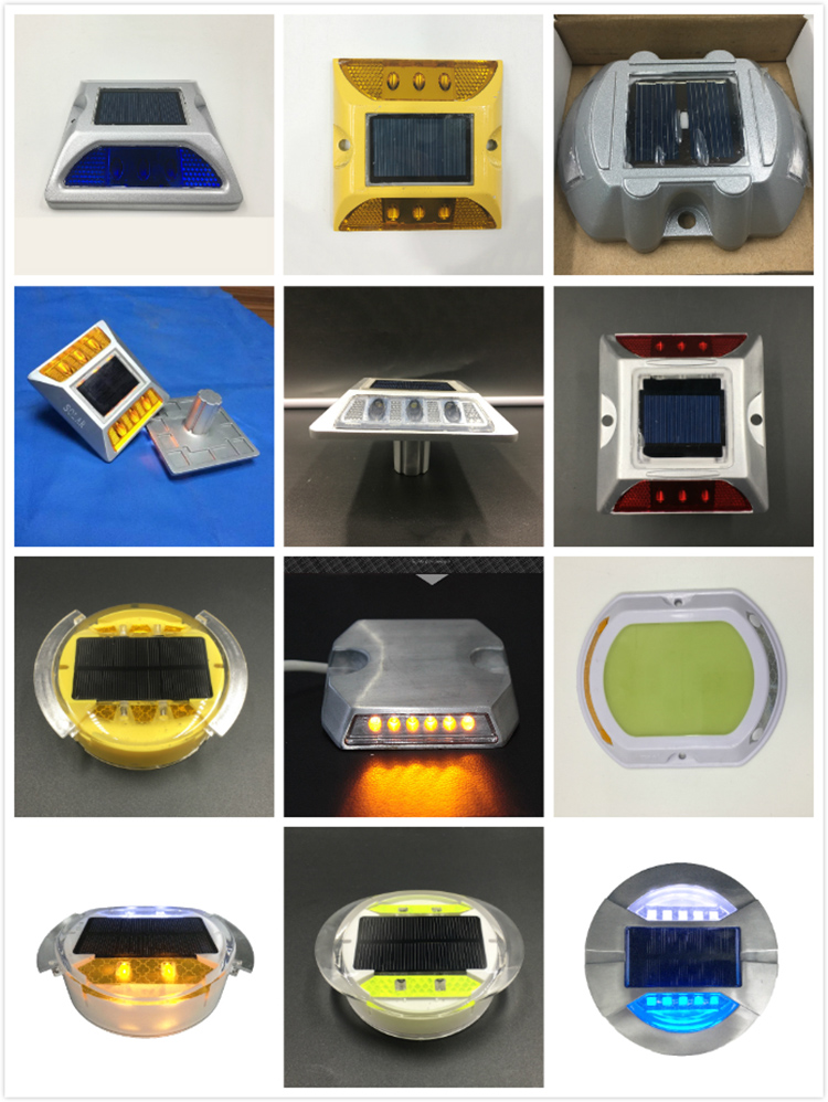 Hight Brightness IP68 Road Reflector Safety Road Marker LED Solar Reflective Road Stud