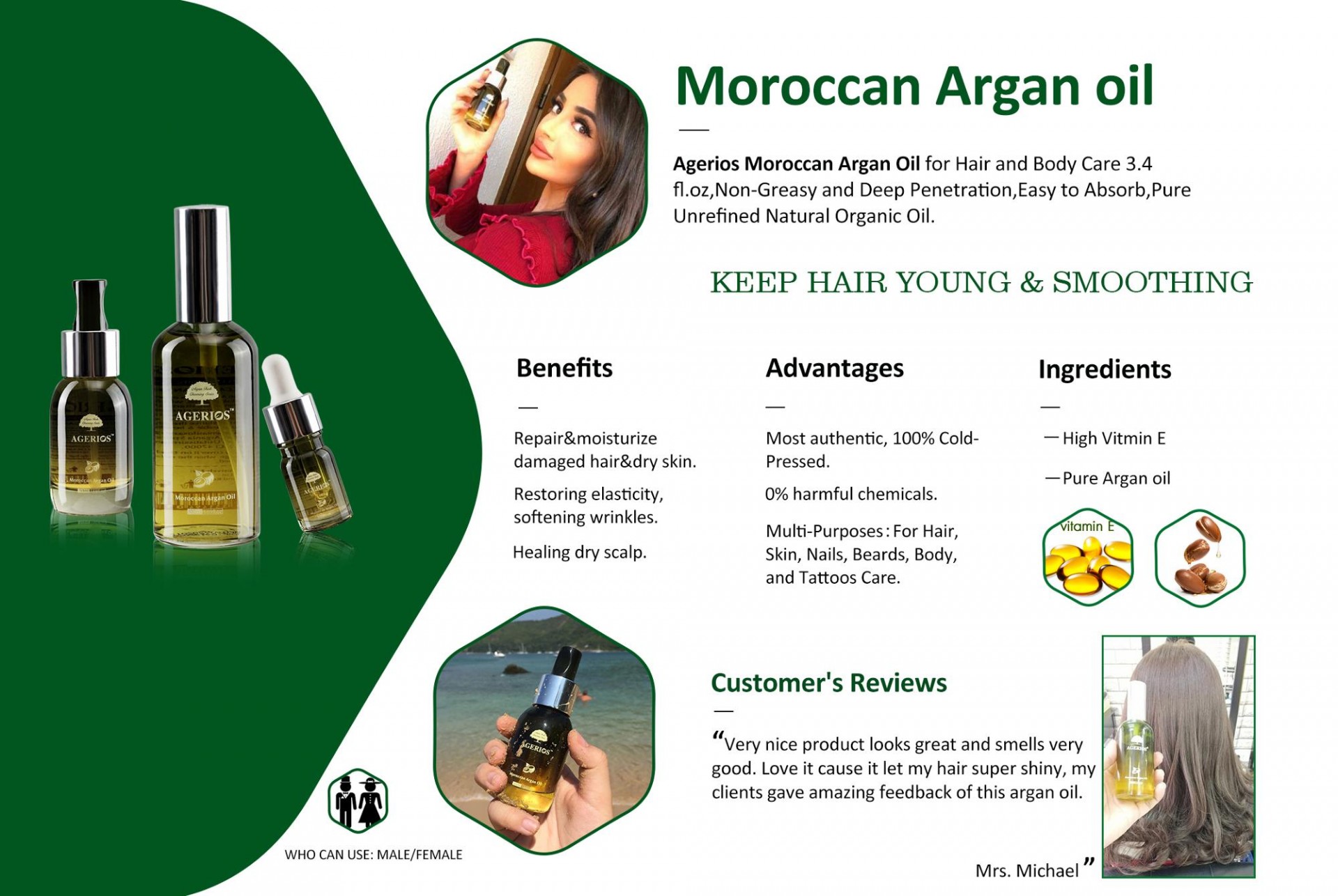 Low MOQ Cold-Pressed Organic Cosmetic Natural Argan oil Morocco