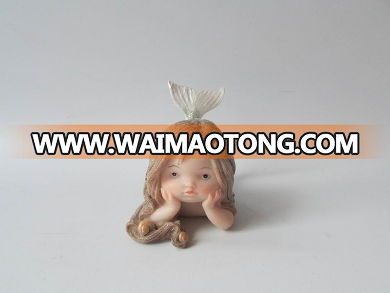 Wholesale Home & Table Decoration Cute Mini Resin Craft Mermaid Figurine Gift