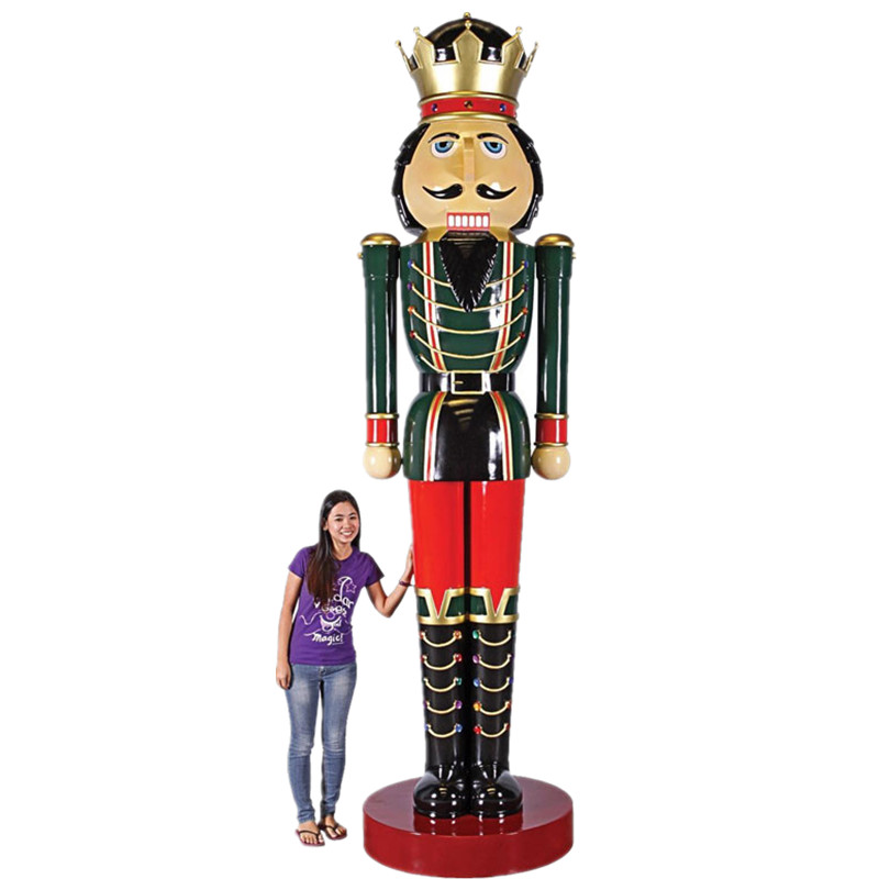 Christmas Ornament indoor life size fiberglass nutcracker sculpture