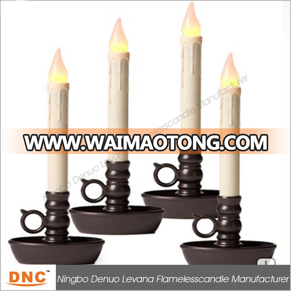 Battery-Operated LED Window Taper Candles