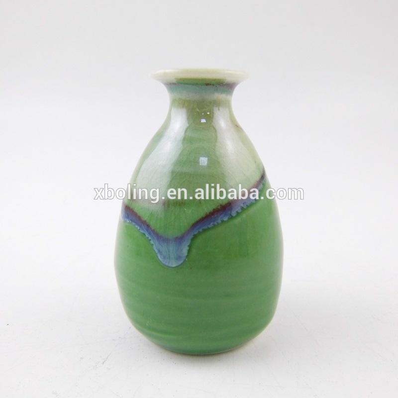 Manufacturer porcelain flower vase green diffuser bottle