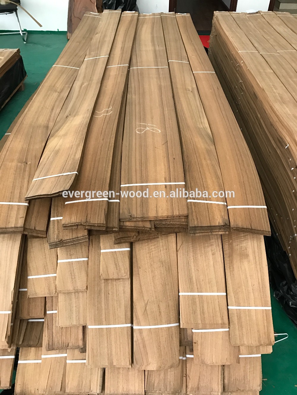 Burmese teak veneer rotary cut timber veneer for furniture