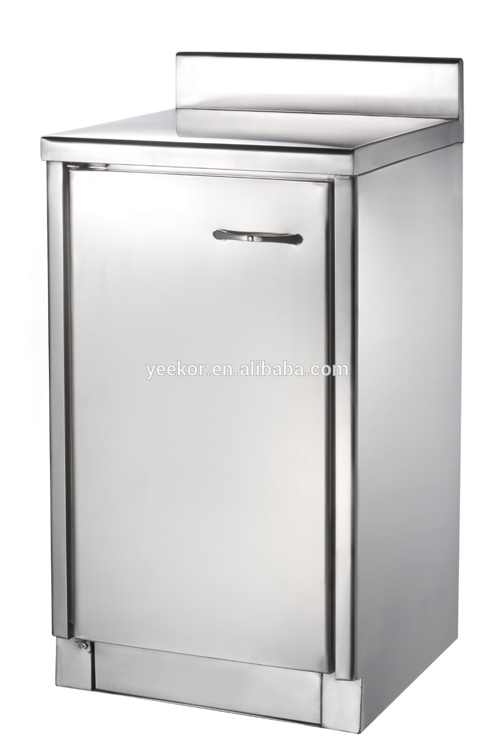 stainless steel commercial kichen storage cabinet with sink