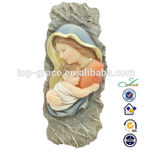 Maria with baby jesus resin religious crafts