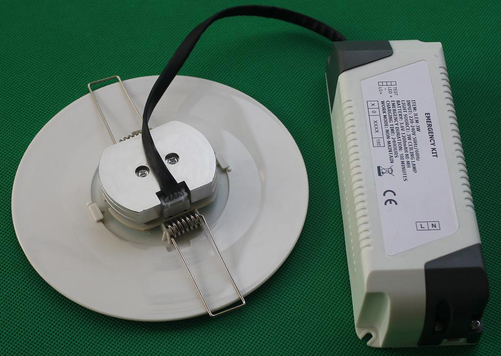 surface mounting no-maintained 3w led emergency Light KIT with test switch