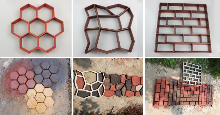 Kenya warehouse plastic brick pathmate cement pavers mould for sale