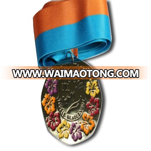 Professional manufacturer make metal custom medal / olympic metal medal with ribbon