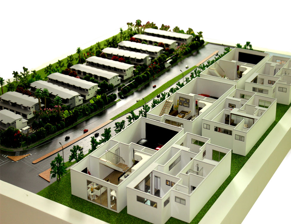 Commercial shopping mall building model, Architectural model maker