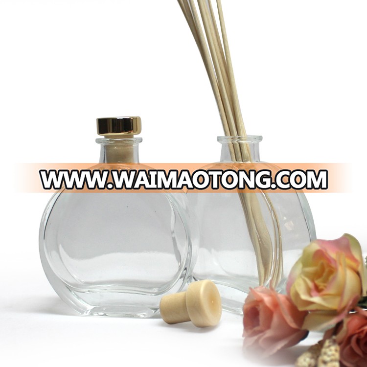 100ml 8.5cm*3.2cm*9.3cm glass aroma reed diffuser bottle with cork