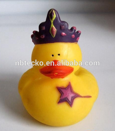 Custom logo eco-friendly PVC baby floating bath duck