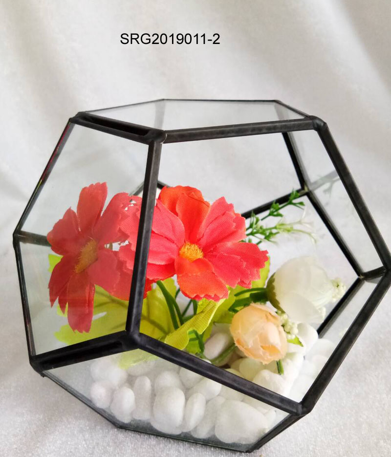 gold black glass terrarium clear terrarium glass for plant and flower