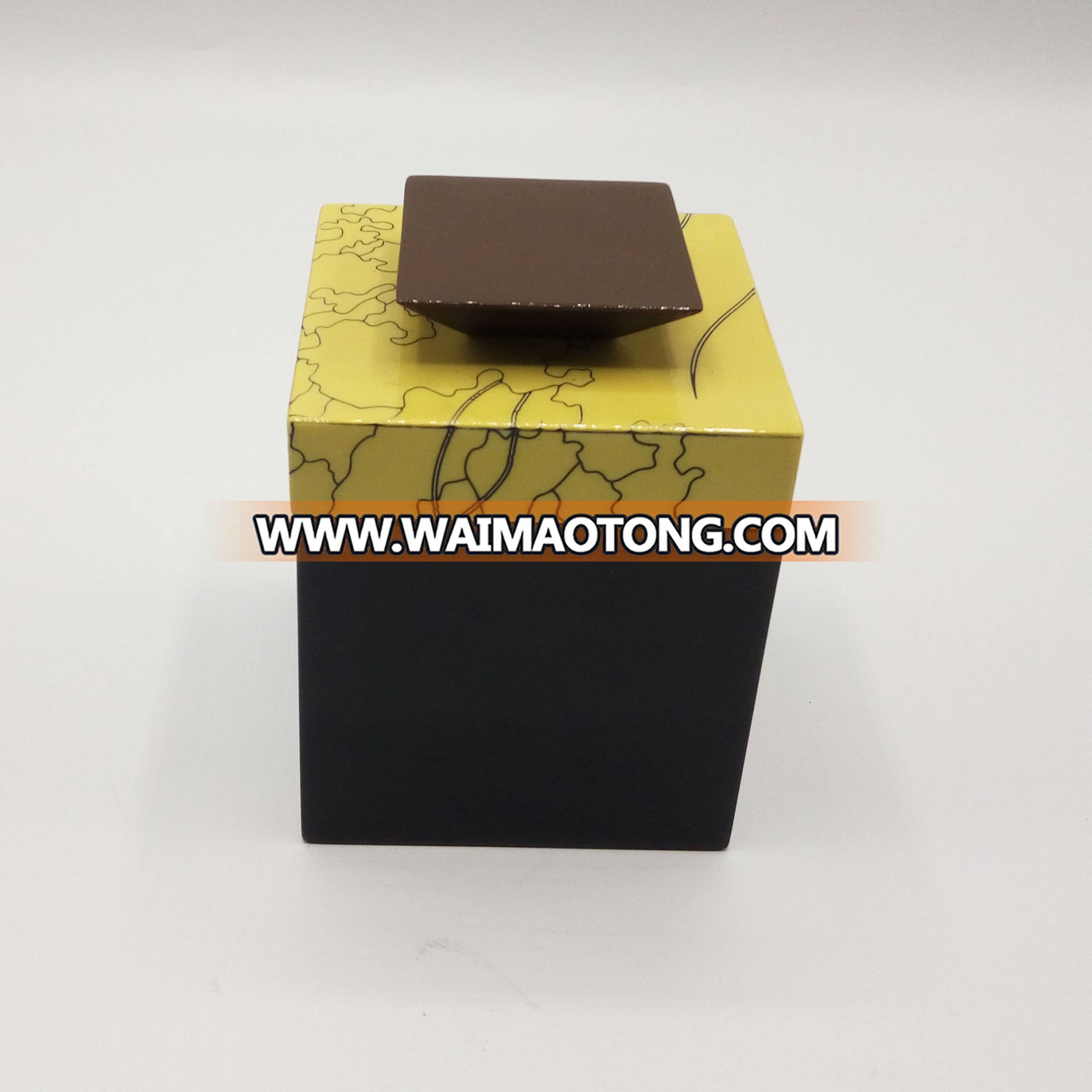 Hot and exquisite small and unique wooden goose yellow gift jewelry box