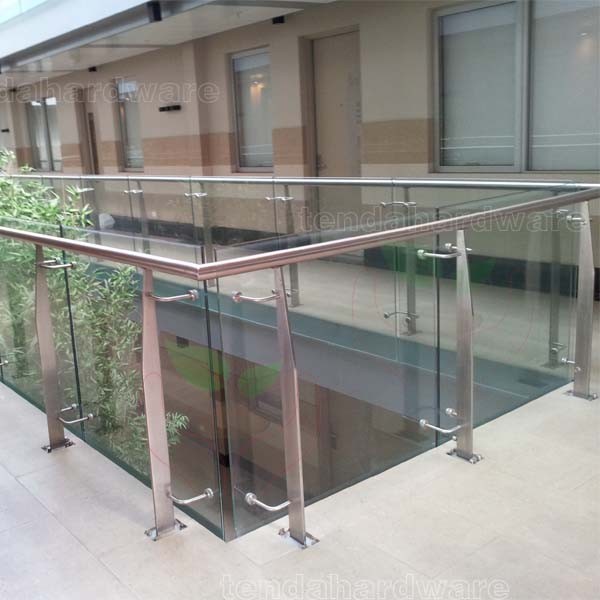 indoor side mount frameless glass balustrades by spigot