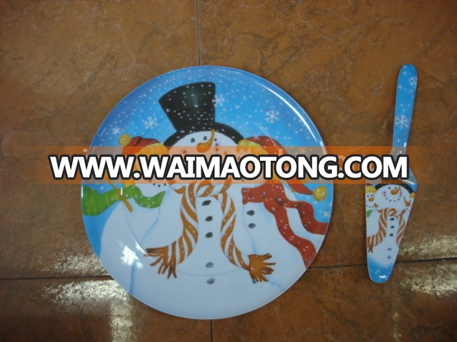 2014 new Christmas Xmas X-mas design plate