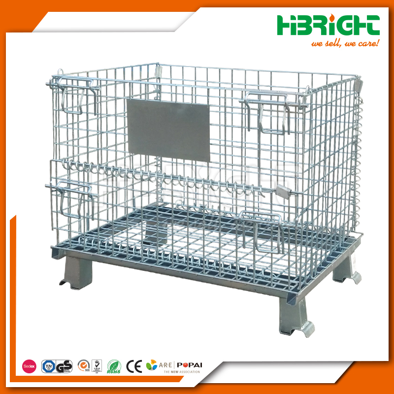 Stackable warehouse storage industrial foldable stacking pallet rack