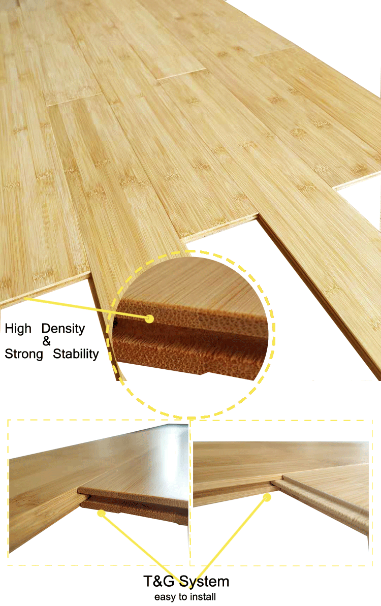 Indoor Cheap Horizontal Natural Solid ECO Forest Bamboo Flooring Price