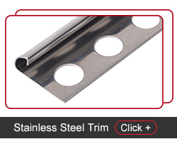 Factory Direct Aluminium transition profiles trim for carpets in Foshan