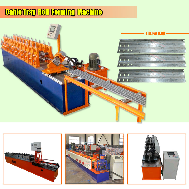 High Productivity 10-12Mpa Trough Galvanized Steel Cable Tray Roll Forming Machine