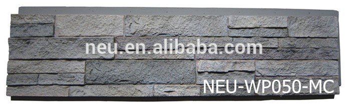 Polyurethane stone wall panel, waterproof, fireproof, DIY installation,