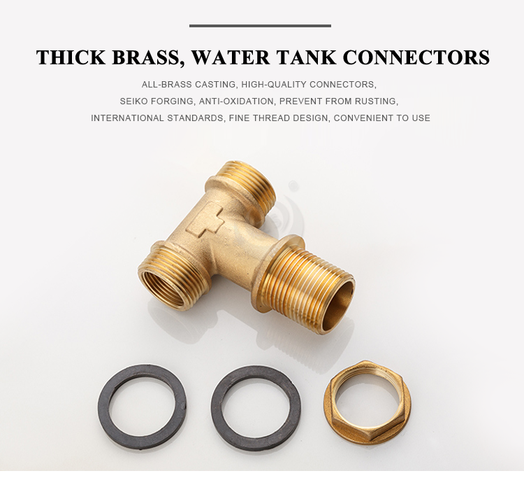 Hot sale rotating connection forged extension ms screw tee joint pipe and tube brass pipe fitting