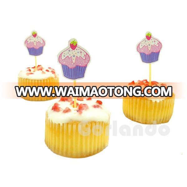 cookie food printing decoration custom flag toothpick