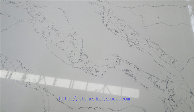 Most popular calacatta white gold quartz stone slab for counter top