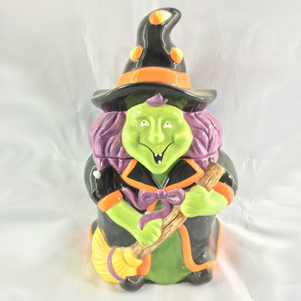 Custom ceramic Halloween candy jar for wholesale