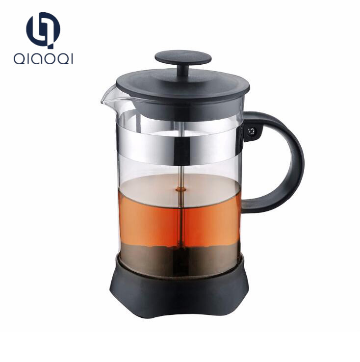 Hot sell 350ml french coffee press with borosilicate glass and stainless steel coffee plunger