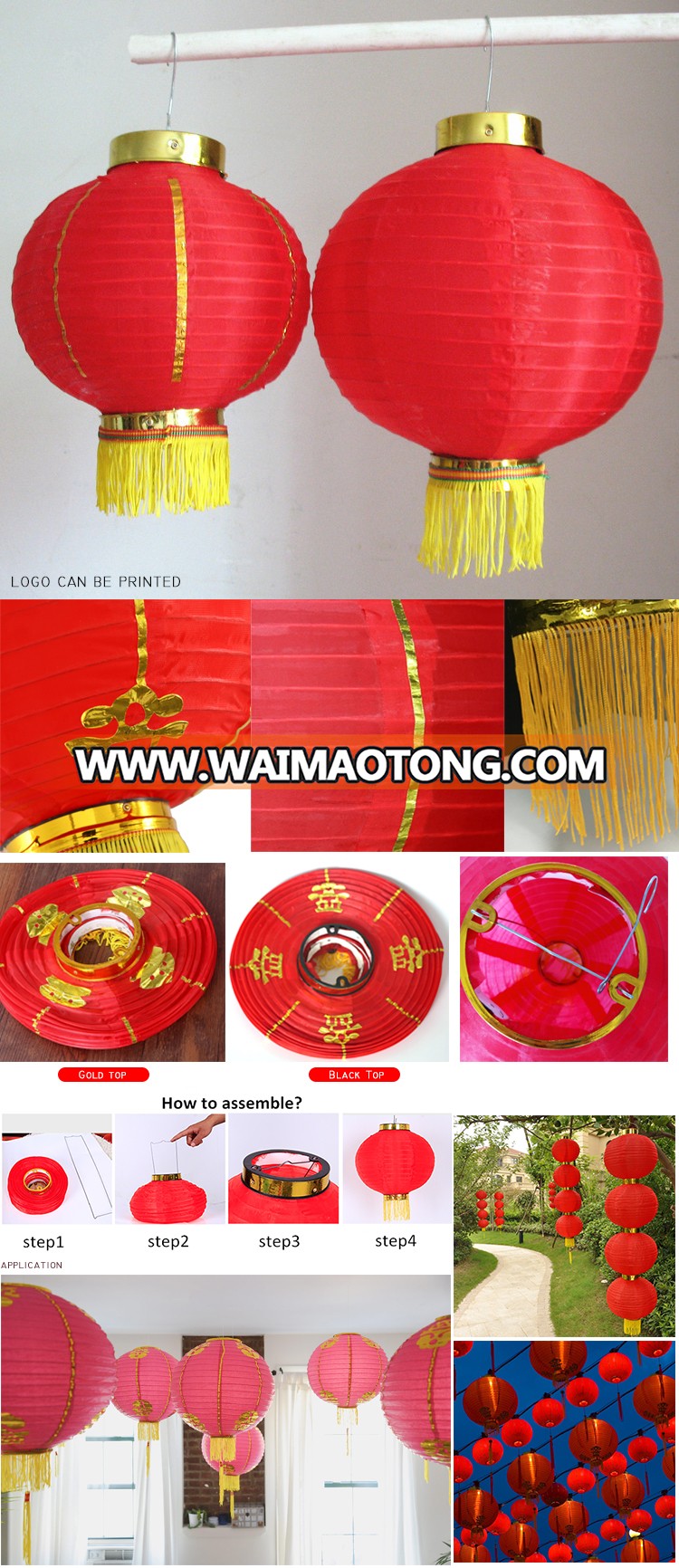 Customized Traditional Chinese New Year Lantern For Celebration