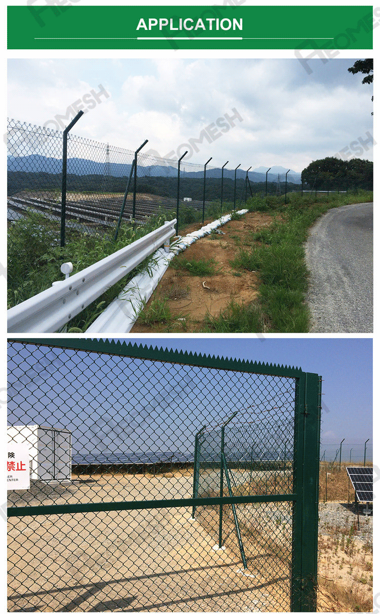 Made in Guangzhou Professional Factory Razor wire and Barbed wire V-top Chain link fence