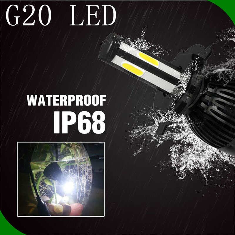 G20 LED HEADLIGHT 4 SIDES LED CHIPS 80W 8000LM KIT FANS COOLING H1 H3 H7 H11 80W 8000LM 6000K COB LED CHIPS GOOD QUALITY BULBS